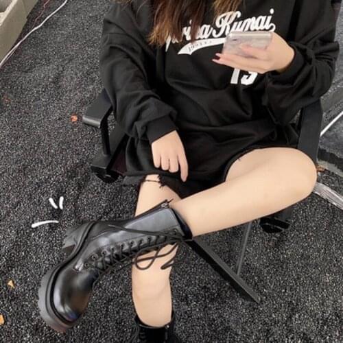 Martin boots womens autumn 2021 new retro British style handsome fashion all-match boots