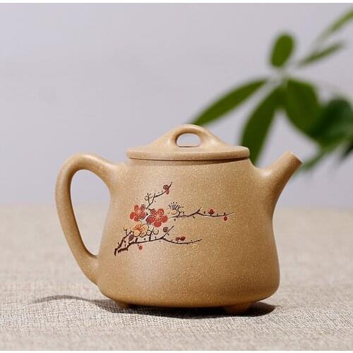 220ML Purple Clay Teapot Handmade painted Yixing Famous Kung Fu Zisha Tea Pot High Grade tea gift Free Shipping Price: US $224.7