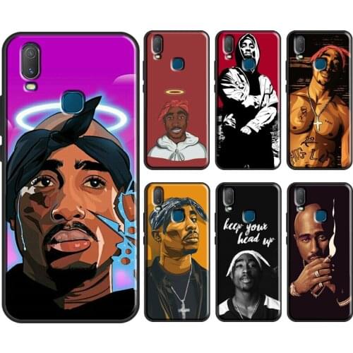 2Pac Tupac Shakur Rap Rapper Case For Vivo Y91C Y1S Y11S Y12 Y17 Y20 Y30 Y50 Y81 S1 V11 V17 Neo V20 SE Y11 2019 Cover