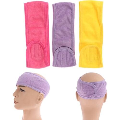 Women Adjustable Wide Hairband Yoga SPA Bath Wash Face Headband Makeup Accessory Girls Headbands Hair Bands Turban