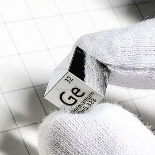 Germanium Metal 10mm Density Cube 99.999% Pure for Element Collection