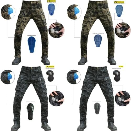 Camo Moto jeans Men Women Outdoor Cycling Protective Gear Riding Touring Motorbike Trousers Motocross Pants 2021 New
