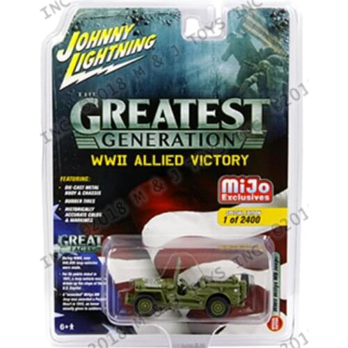 Johnny Lightning 1/64 Willys Diecast Collection of Simulation Alloy Car Model Children Toys