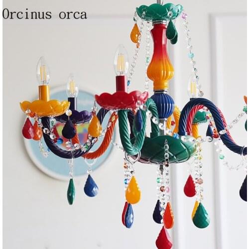 Creative cartoon Trojan horse chandelier childrens room boys and girls bedroom modern protective eye LED Chandelier