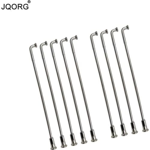 5 Pieces A Lot Material 304 Stainless Steel J-bend Round Body Motorcycle Spokes Lighting Sliver Color Diameter 3.5-3.2mm Butted
