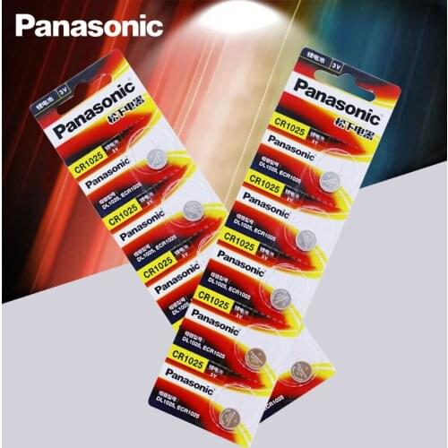 10PCS/LOT Panasonic 100% Origina CR1025 CR 1025 3V Lithium Button Battery Coin Cell Batteries