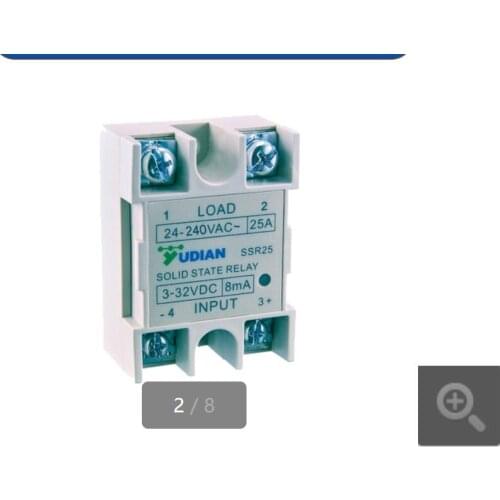 2 pieces Yudian SSR-15A/20A/25A/40A small solid state relay DC control AC SSR15N SSR20NH SSR25NH SSR40NH SSR20H SSR25H SSR25GW