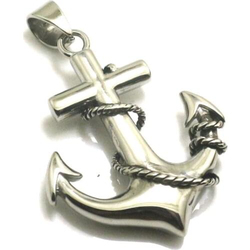 Mens Boys 316L Stainless Steel Cool Fashion Newest Anchor Pendant