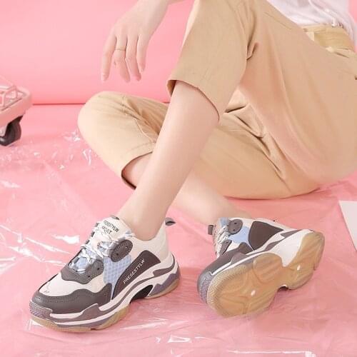 2021 Spring New Style Women Shoes Students Daddy Shoes Sports Shoes Breathable Color Matching Women Sneakers Fashion Casual Sho