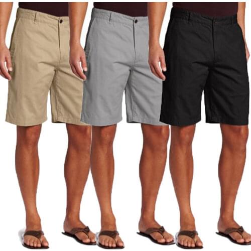 New summer Mens Casual Flat Front Cargo Shorts Lounge Casual Pockets Work Shorts fashion men cotton solid loose shorts
