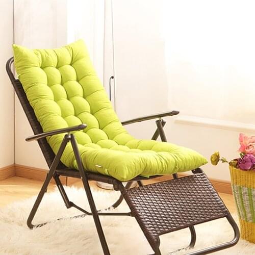Solid Color Cushion Thicken Recliner Chair Cushion Comfort Seat Cushions For Office Chair Tatami Mats Garden Lounger Pad