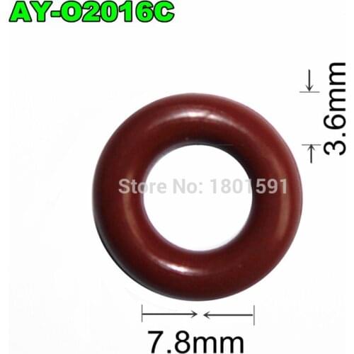 Wholesale 200units 15mm*7.8*3.6mm fuel injector rubber seals o ring for honda cars (AY-O2016C)
