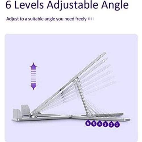 Tablet Stand Creative Multi-angle liftable Aluminum Laptop Stand Tablets Riser Folding Adjustable for macBook Pro Etc