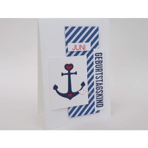 Mmao Crafts Metal Steel Cutting Dies New Heart anchor decoration Stencil For DIY Scrapbooking Paper/photo Cards Embossing Dies