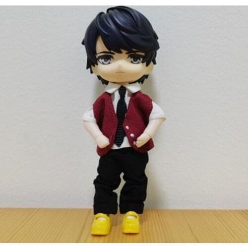 Ob11 baby dress GSC clay OB11 plain body can wear clothes shirt handsome British suit vest doll clothes