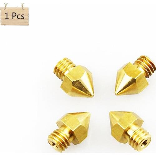 1Pcs/lot Anet 3D Printer Parts Nozzle Mix 0.2mm Extruder Brass Nozzle Print Head for MK8 Extruder 1.75mm ABS PLA Printer