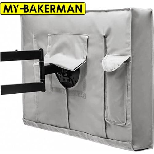 Outdoor TV cover Screen Dustproof Waterproof Cover Set Cover High Quality Oxford Black Television Case TV 22'' To 70'' Inch