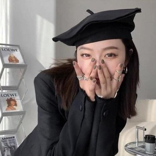 Women Beret Hat Female Hat Autumn Cotton Painter Cap Warm Newsboy Hat Outdoor Walking Hat Fashion Catwalk Hat Boina Masculina