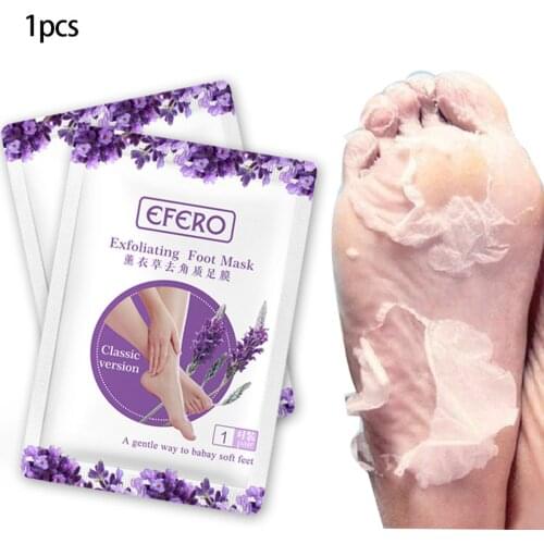1 pair Feet Exfoliating Foot Mask Remove Dead Skin Exfoliation Scrub Pedicure Spa Socks Foot Cream for Heels Foot Peeling Mask