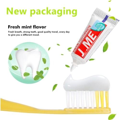 10/5 Sets Disposable Portable Travel Toothbrush With Toothpaste Kit Convenient Adults Tooth Brush Teeth Cleaning Tool