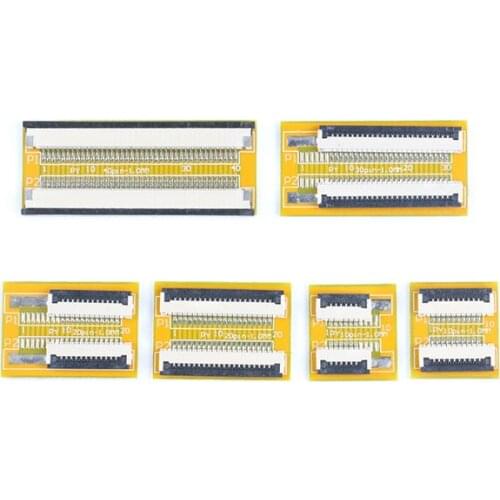 10pcs FFC/FPC flexible cable 1.0MM 4P/8/10//16/20/24/34/-40P extension board flip under the cover