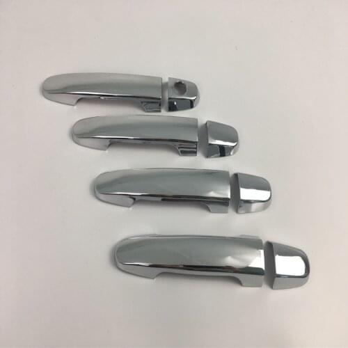 For TOYOTA Corolla 2008-2013 8PCS Car Door Handle Bowl Protector Cover Trim Molding ABS Chrome Car Styling Accessories