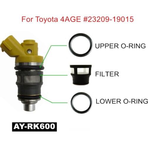 Fuel injector repair kits 4sets fuel injector repair kit for toyota LEVIN/TRUENO 4age #23209-19015