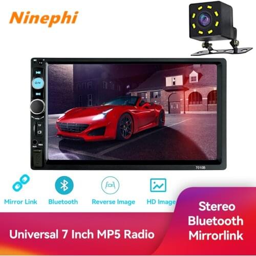 7" 2Din Car Audio Mp5 Player 2 Din Autoradio Touch Screen Rear View Camera Usb Car Video Player For Universal