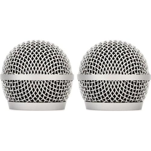 Bolymic 2 Pack PG58 Microphone Grille Replacement, for Shure Vocal Mics PG288 Handheld Dynamic Microphones