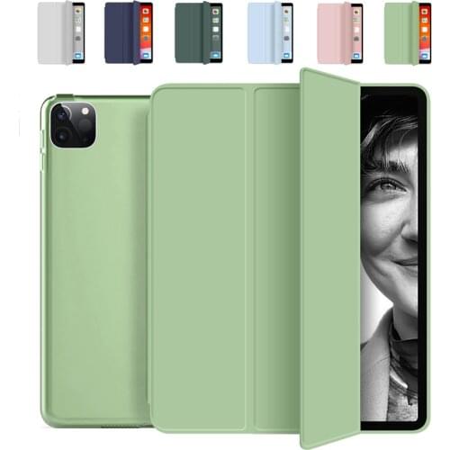 Flip Case for iPad Pro 11 mini 1 2 3 4 5 iPad 9.7 2018 2017 Air 1 2 Air3 10.5 Air4 10.9 2020 iPad 7th 8th Generation Soft Cover