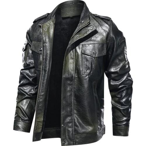 DAILOU Men's Faux Leather Jackets
