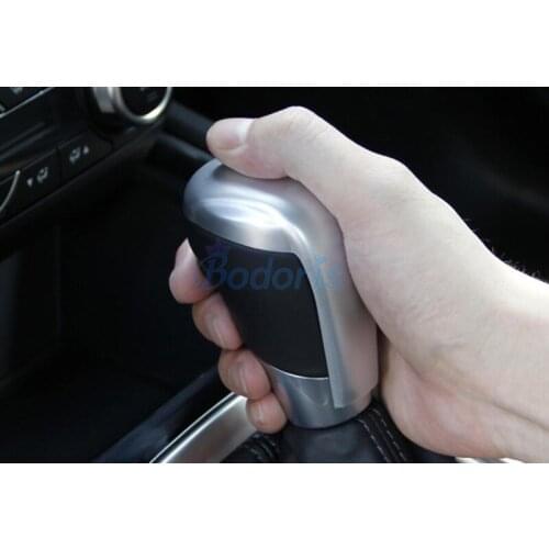 For Mazda CX-5 CX5 2017-2019 Interior Moulding Trim Gear Head Cap Front Hand Shift Knob Cover Chrome Auto Car Accessories