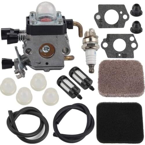 Hot FS85 FS80 Carburetor for Stihl FS75 FS80R FS85 FS85R FS85T FS85RX String Trimmer Weedeater C1Q-S97 Carb W/Fuel Repower Kit A