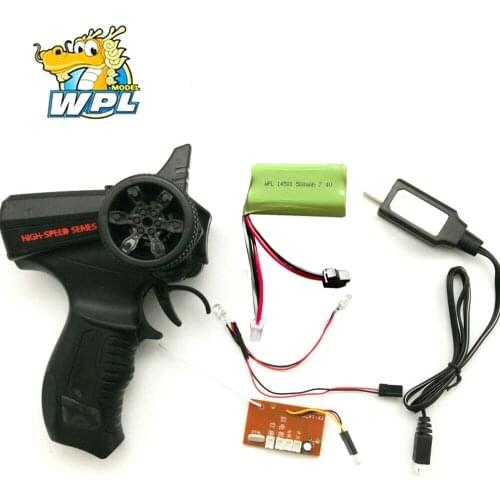 Remote Control Receiver Lipo Battery Charger Kit For WPL B14K B24K B16K B36K C14K C24K C24-1K C34K C44K 1/16 RC Car Receiver New