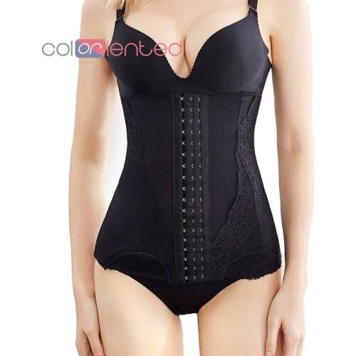 COLORIENTED WomenS Waist Trainer Binders Shapers Modeling Strap Corset Lace Belt Underwear Body Shaper Slimming Tummy