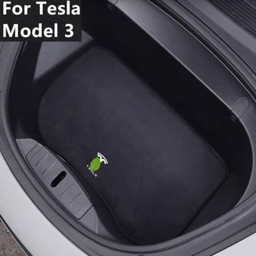 Car Head Front Trunk Mat For Tesla Model 3 2017-2020 Car Front Storage Box Cushion Pad Non-slip Protective Mats Car Accessories
