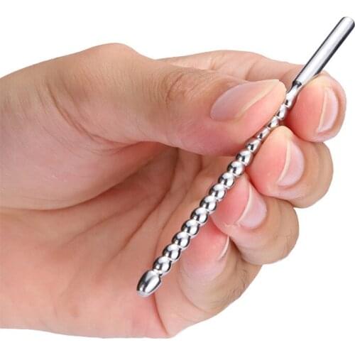 Couple sex toys Horse eye block urethra stimulation pull beads massage stick urethra dilation gay flirting toy