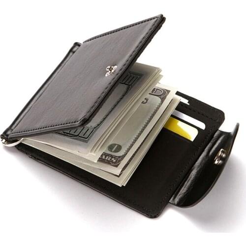 Small Hasp Money Bag Mini Vintage Slim Wallets Clutch Bags Carteira Men Pu Leather Wallet Card Holder Male Fashion Purse