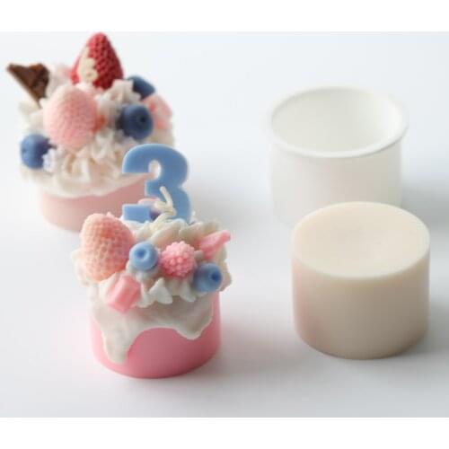 Small Cake Mold For Candle Making Handcraft Soap Making Tool DIY Scented Candles Silicone Mould Crystal Epoxy Mold Decor Mould
