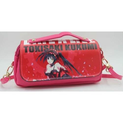 Cartoon Date A Live Tokisaki Kurumi Himekawa Yoshino PU mini Handbag Shoulder Messenger Bag Crossbody child student gift