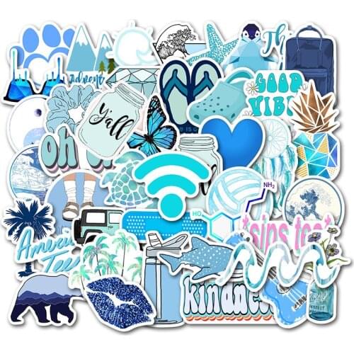 50 ins wind small fresh suitcase stickers waterproof graffiti stickers cute stationery