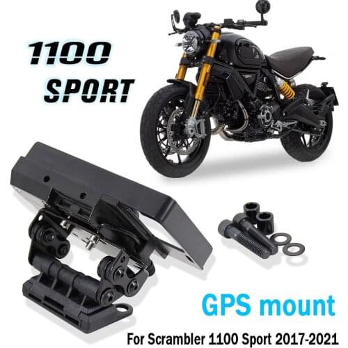 New Black For Ducati Scrambler 1100 Sport Motorcycle Stand Holder Phone Mobile Phone GPS Navigation Plate Bracket 2017-2021 2020