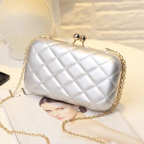 YOUSE Brand New Candy Banquet Bag Fashion Embroidered Rhomboid Chain Bag One-shoulder Bag Cross-body Bags Clutch Bag Dinner Bags