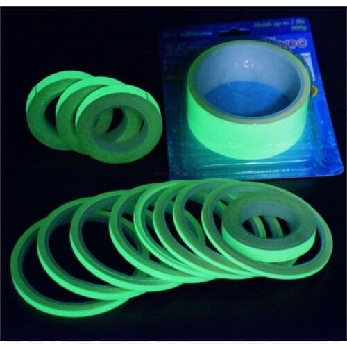By DHL 100pcs Night Vision Glow In Dark Safety Warning Security sticker Various sizes Luminous Bike sticker Bicycle Tape