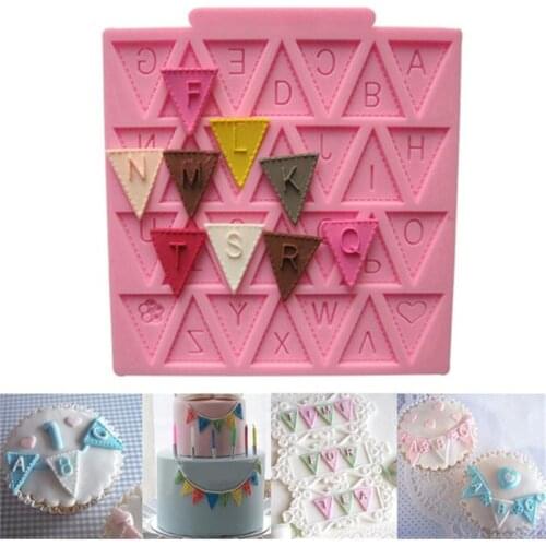 Letter Silicone Mold Cake alphabet Decorating Baking Chocolate DIY Mould deco Fondant pastry tool silicone baking mold