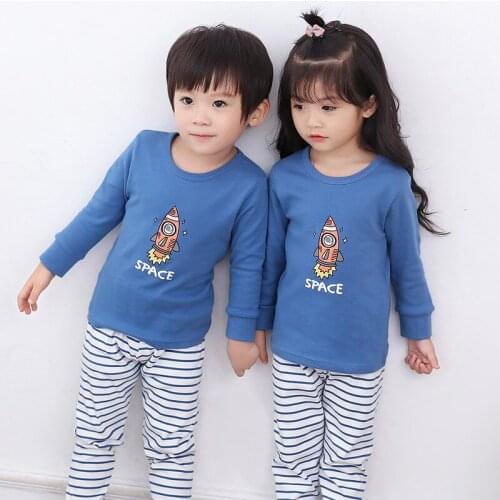 Baby Kids Pajamas Sets Cotton Boys Clothes Autumn Girls Pajamas Long Sleeve Pijamas Tops+Pants 2pcs Children Clothing Sleepwear