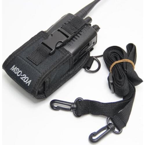 Walkie talkie universal Pounch Nylon Case two 2 way radio holder bag for Motorola Kenwood Midland ICOM Yaesu baofenguv5rc MSC20A