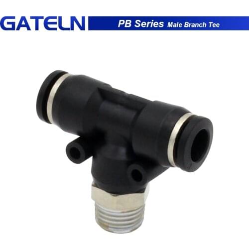 PB Series Male Branch Tee quick-acting air pipe cylinder solenoid valve PB6-01/8-02/10-03 PB8-01
