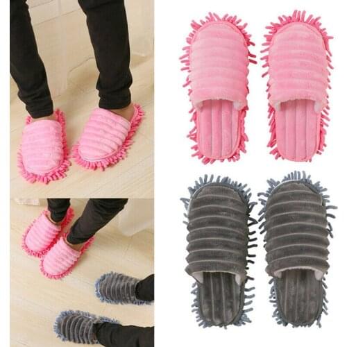 40# Lazy Mop Slippers Walking Cleaning Dust Warm Durable Polishing Floor 1 Pair Pезкий Поворот Tongues Ciabatte Infradit