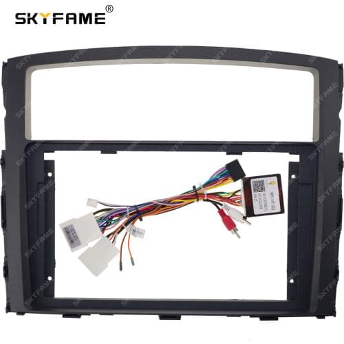 SKYFAME Car Frame Cable For MITSUBISHI PAJERO 2006-2012 Screen Dask Kit Fascia Frame